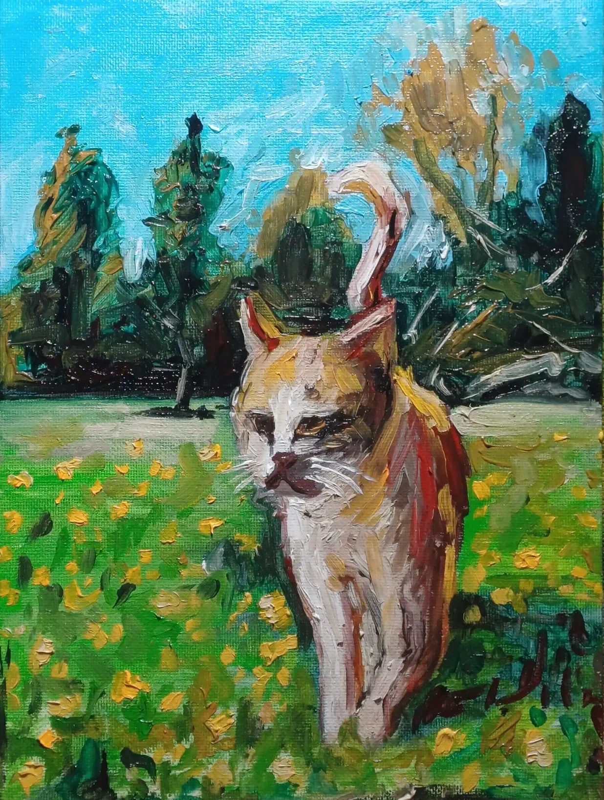 Katze No. 2 - Ölgemälde